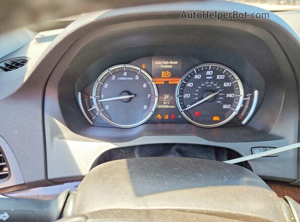 5J8YD4H34LL050269 2020 ACURA MDX Black Instrument cluster view