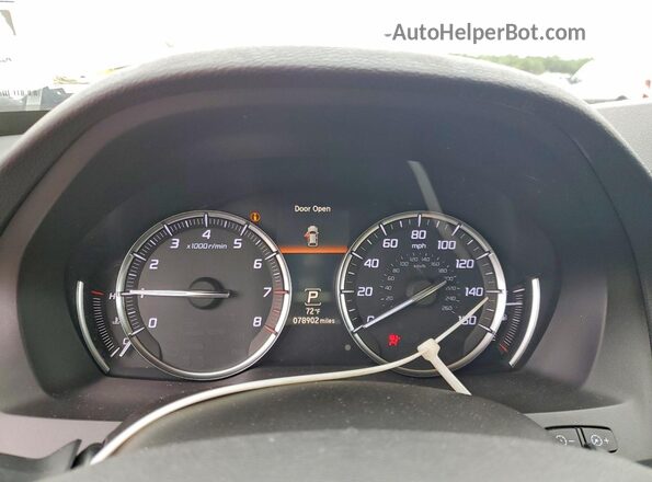 5J8YD4H37LL050654 2020 ACURA MDX White Սարքավորումների վահանակի տեսք
