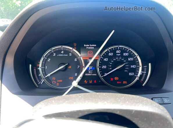 5J8YD4H50LL006903 2020 ACURA MDX Черный Вид щитка приборов