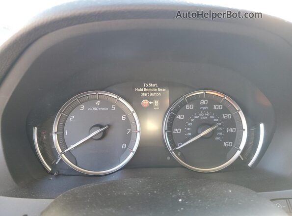 5J8YD4H51KL025586 2019 ACURA MDX Gray Вид щитка приладів