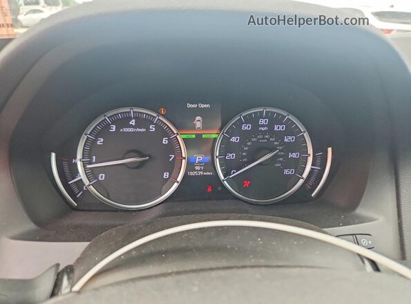 5J8YD4H55LL026435 2020 ACURA MDX White Widok zestawu wskaźników