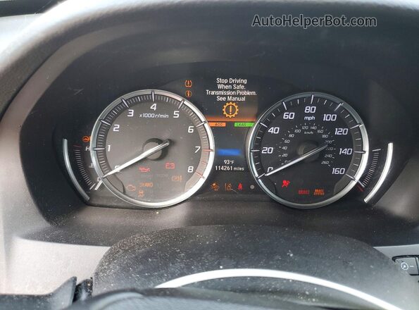 5J8YD4H80LL020388 2020 ACURA MDX White ხელსაწყოთა პანელის ხედი