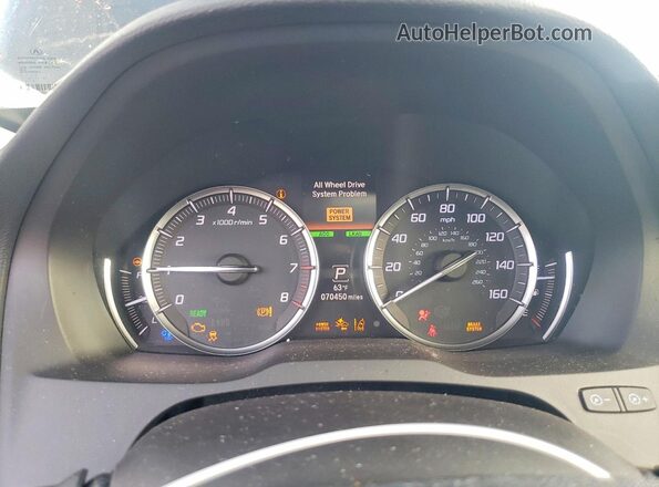 5J8YD7H76LL002003 2020 ACURA MDX Black Instrument cluster view