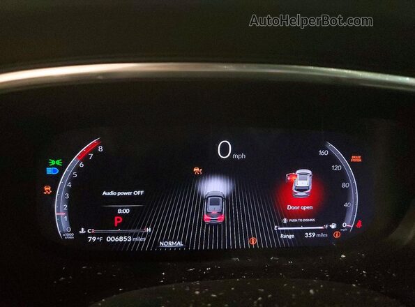 5J8YD8H88TL002258 2026 ACURA MDX Gray Вид щитка приладів