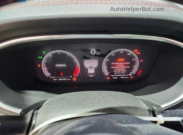 5J8YE1H02PL030125 2023 ACURA MDX Silver Vista del cuadro de instrumentos