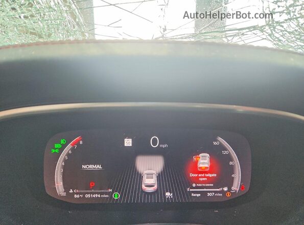 5J8YE1H03PL013902 2023 ACURA MDX Gray ხელსაწყოთა პანელის ხედი