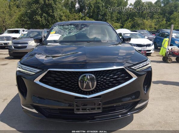 5J8YE1H37PL044614 2023 ACURA MDX Black Widok zestawu wskaźników
