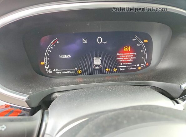5J8YE1H45PL009143 2023 ACURA MDX Gray Вид щитка приладів