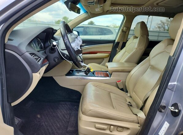 5KCYD486XHB800919 2017 ACURA MDX Silver Front interior view
