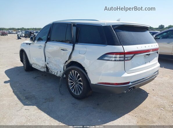5LM5J7WC3MGL07844 2021 LINCOLN AVIATOR White Trasero izquierdo