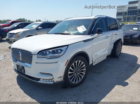 5LM5J7WC3MGL07844 2021 LINCOLN AVIATOR White Vista tres cuartos delantera izquierda