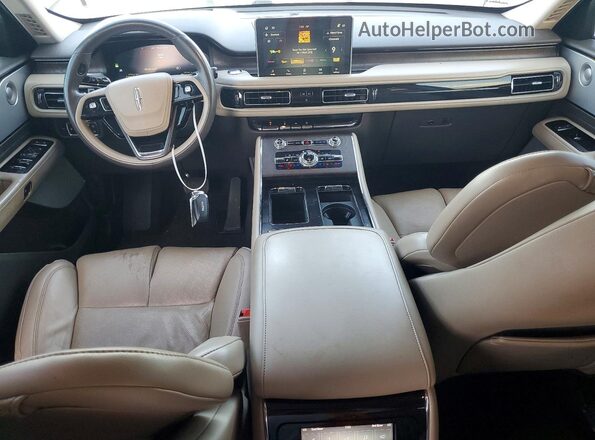 5LM5J7WC3MGL16382 2021 LINCOLN AVIATOR White Widok deski rozdzielczej