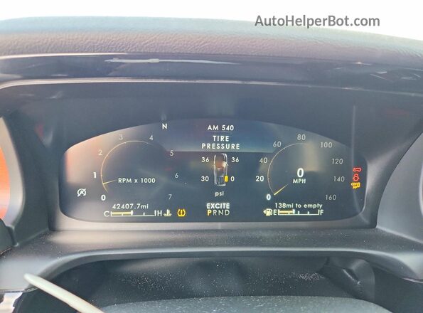 5LM5J7WC3NGL19851 2022 LINCOLN AVIATOR Black Instrument cluster view