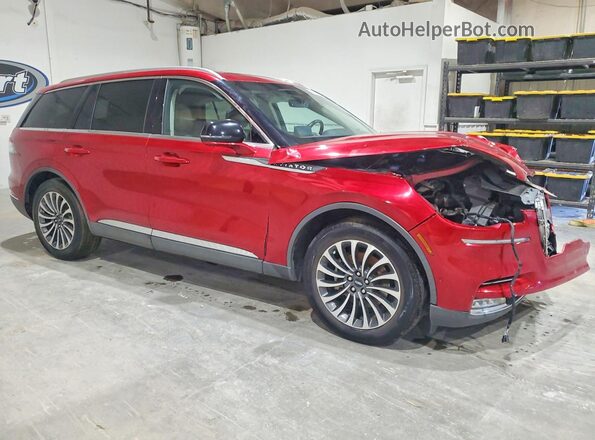 5LM5J7WC6LGL11577 2020 LINCOLN AVIATOR Красный Передняя правая четверть