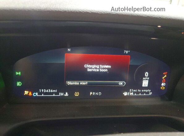 5LM5J7WC6LGL11577 2020 LINCOLN AVIATOR Красный Вид щитка приборов