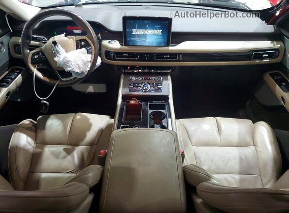 5LM5J7WC6LGL11577 2020 LINCOLN AVIATOR Красный Вид панели приборов