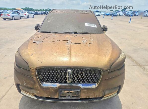 5LM5J7WC7MGL18734 2021 LINCOLN AVIATOR Tan წინა ხედი