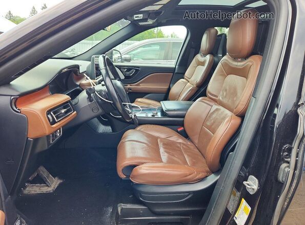 5LM5J7XC0LGL04140 2020 LINCOLN AVIATOR Black Widok wnętrza z przodu