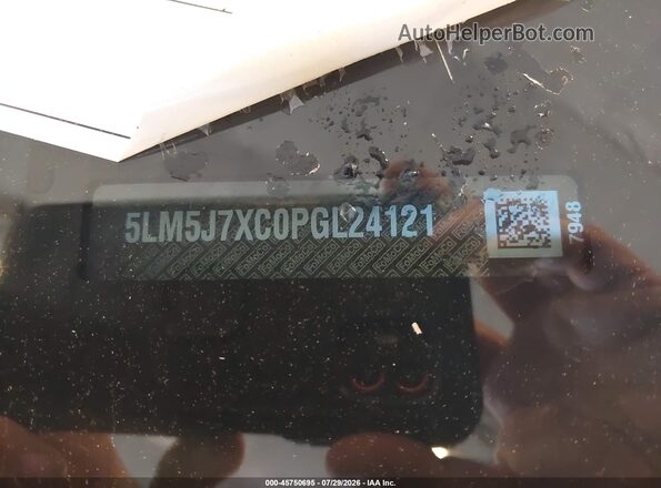 5LM5J7XC0PGL24121 2023 LINCOLN AVIATOR Blue Vista del compartimento del motor