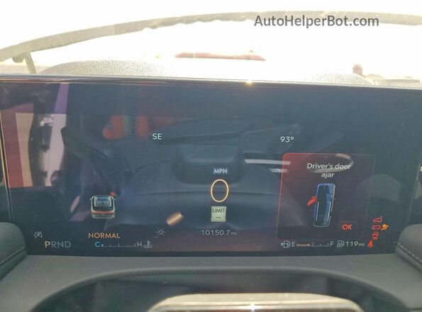 5LM5J7XC0SGL11815 2025 LINCOLN AVIATOR White Вид щитка приладів