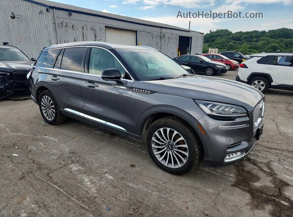 5LM5J7XC2MGL00544 2021 LINCOLN AVIATOR Gray Передня права чверть
