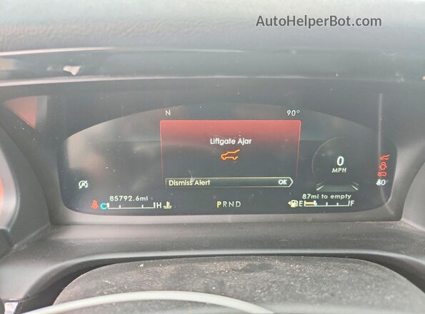 5LM5J7XC2MGL00544 2021 LINCOLN AVIATOR Gray Вид щитка приладів