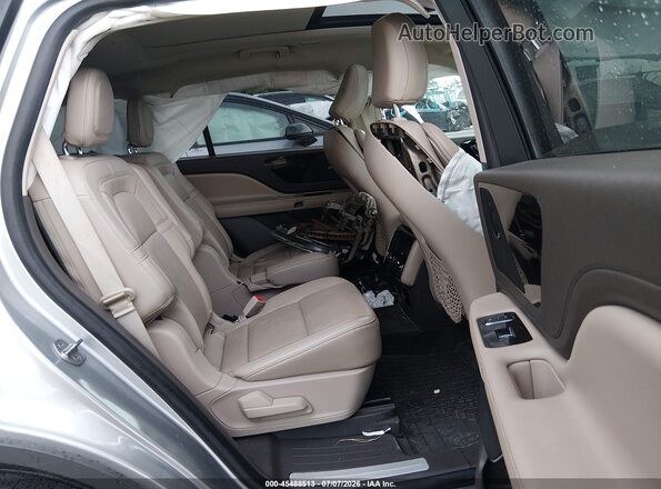 5LM5J7XC2MGL14699 2021 LINCOLN AVIATOR Gray Вид наклейки з VIN-кодом