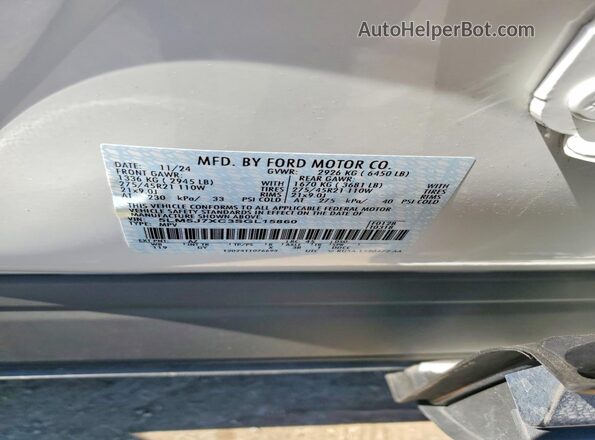 5LM5J7XC3SGL15860 2025 LINCOLN AVIATOR White Widok naklejki z numerem VIN