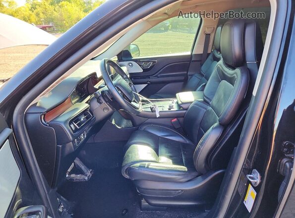 5LM5J7XC4NGL18108 2022 LINCOLN AVIATOR Black Вид салону спереду