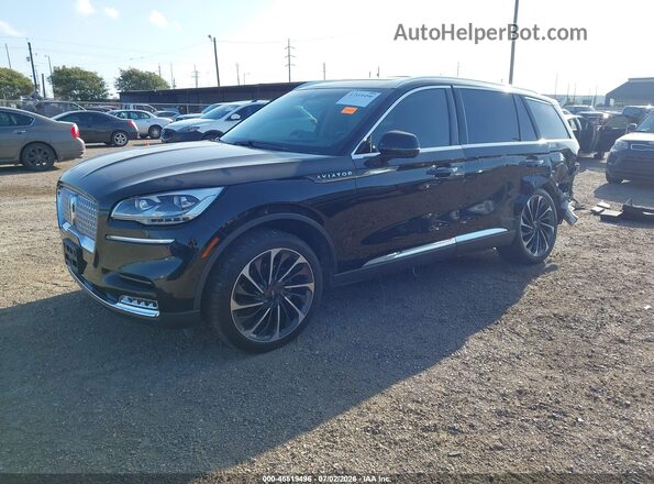 5LM5J7XC4PGL00744 2023 LINCOLN AVIATOR Черный Передняя левая четверть