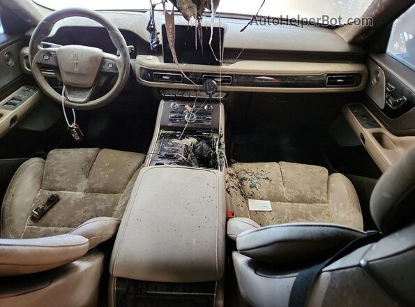5LM5J7XC5NGL17825 2022 LINCOLN AVIATOR Gray Առջևի վահանակի տեսք