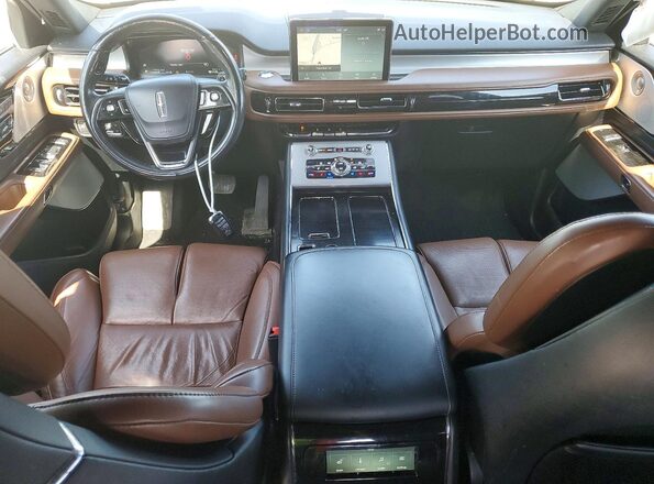 5LM5J7XC6LGL01081 2020 LINCOLN AVIATOR Black Առջևի վահանակի տեսք