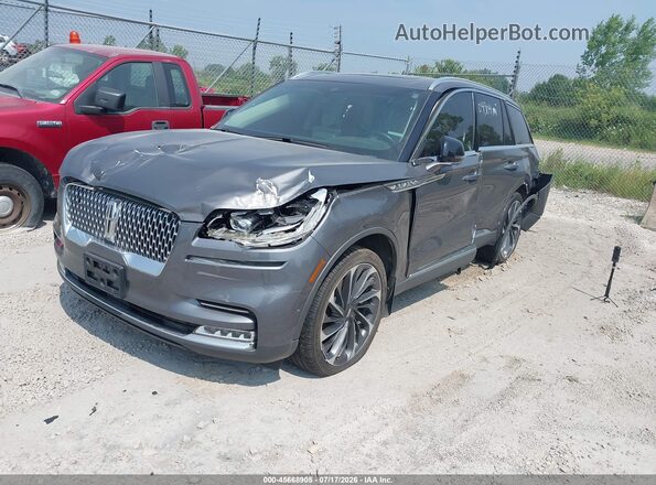 5LM5J7XC6MGL05665 2021 LINCOLN AVIATOR Серый Передняя левая четверть
