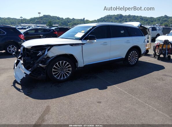 5LM5J7XC6NGL18854 2022 LINCOLN AVIATOR White Front left
