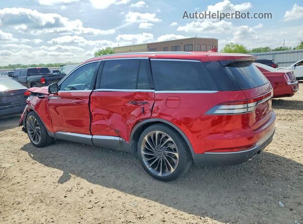 5LM5J7XC7LGL09111 2020 LINCOLN AVIATOR Red Задня ліва чверть