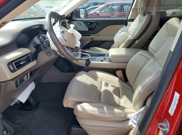 5LM5J7XC7LGL09111 2020 LINCOLN AVIATOR Red Вид салону спереду