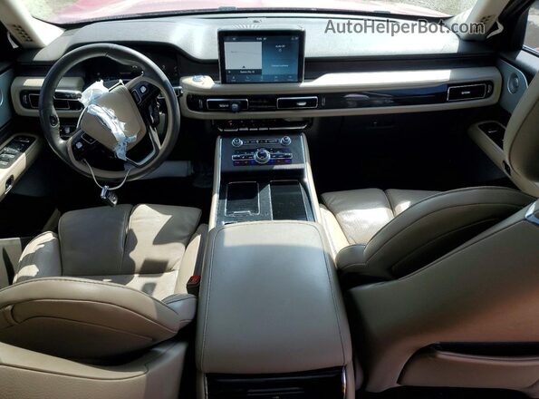 5LM5J7XC7LGL09111 2020 LINCOLN AVIATOR Red Вид панелі приладів
