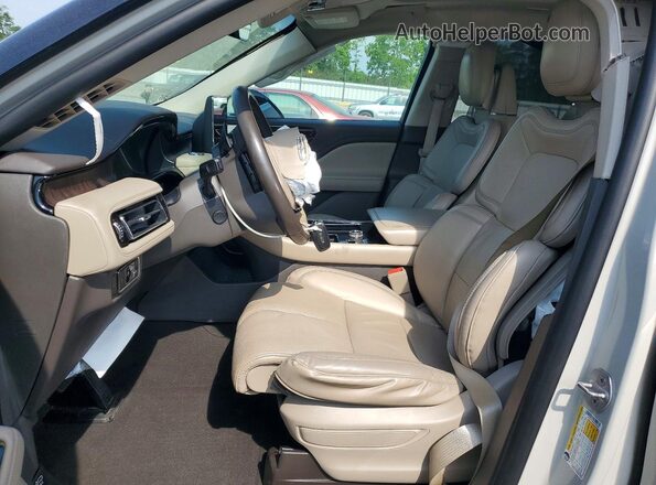 5LM5J7XC8LGL03205 2020 LINCOLN AVIATOR Beige Vista interior delantera