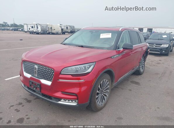 5LM5J7XC9LGL09255 2020 LINCOLN AVIATOR Red Vista tres cuartos delantera izquierda