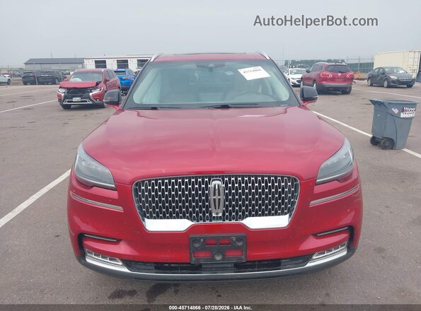 5LM5J7XC9LGL09255 2020 LINCOLN AVIATOR Red Vista del cuadro de instrumentos