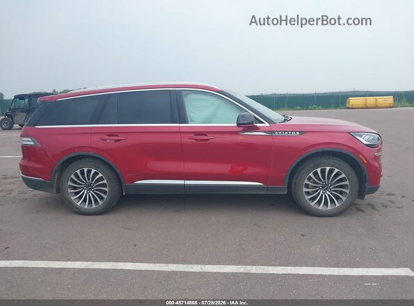 5LM5J7XC9LGL09255 2020 LINCOLN AVIATOR Red Vista interior trasera