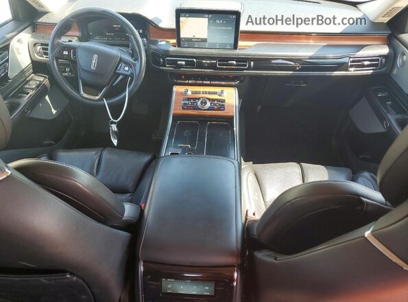 5LM5J7XC9LGL21129 2020 LINCOLN AVIATOR Silver Dashboard view