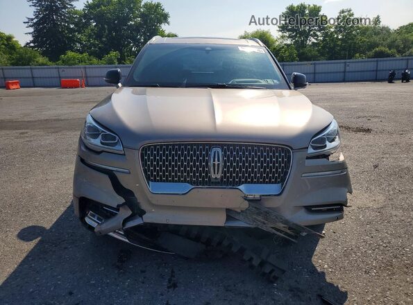 5LM5J7XCXLGL25318 2020 LINCOLN AVIATOR Tan Vista frontal