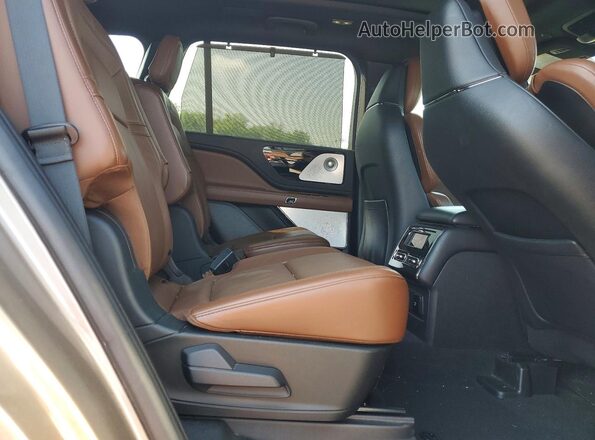 5LM5J7XCXLGL25318 2020 LINCOLN AVIATOR Tan Vista interior trasera