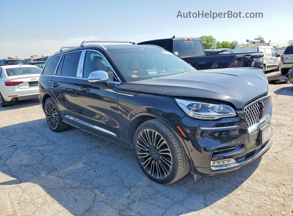 5LM5J9XC0MGL08377 2021 LINCOLN AVIATOR Black Przód prawy