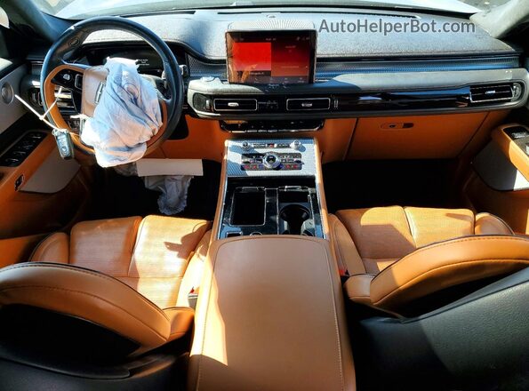 5LM5J9XC0MGL08377 2021 LINCOLN AVIATOR Black Widok deski rozdzielczej