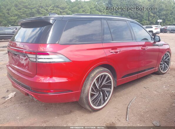 5LM5J9XC1SGL02164 2025 LINCOLN AVIATOR Красный Задняя правая четверть