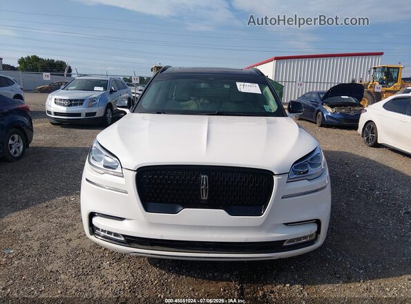 5LM5J9XCXRGL01928 2024 LINCOLN AVIATOR White Widok zestawu wskaźników