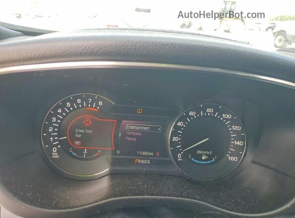 5LMCJ1C90GUJ04476 2016 LINCOLN MKC Black Widok zestawu wskaźników