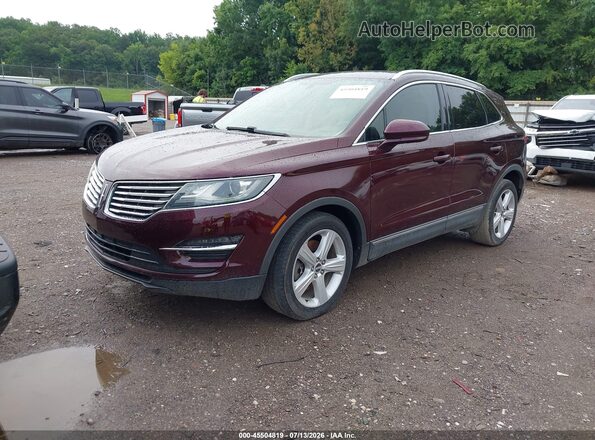5LMCJ1C90JUL03986 2018 LINCOLN MKC Темно-бордовый Передняя левая четверть